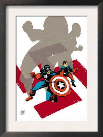Captain America: White #0 Cover: Captain America And Bucky by Tim Sale Pricing Limited Edition Print image