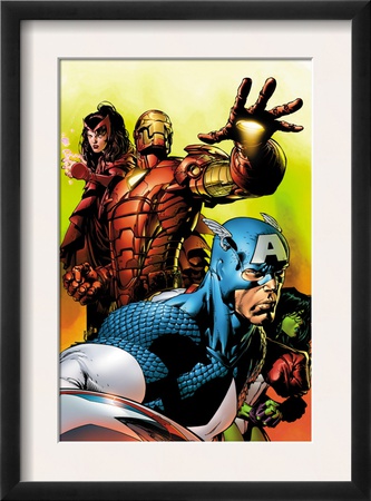 Avengers #501 Cover: Captain America, Iron Man, Scarlet Witch, She-Hulk And Avengers by David Finch Pricing Limited Edition Print image