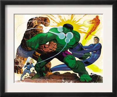 Fall Of The Hulks: Gamma #1 Group: Hulk, Thing, Invisible Woman, Mr. Fantastic And Human Torch by John Romita Jr. Pricing Limited Edition Print image