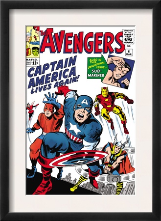 Avengers Classic #4 Cover: Captain America, Iron Man, Thor, Giant Man And Wasp by Jack Kirby Pricing Limited Edition Print image