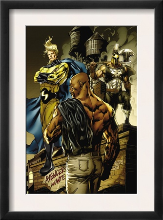 New Avengers #49 Cover: Sentry, Cage, Luke And Ares by Billy Tan Pricing Limited Edition Print image