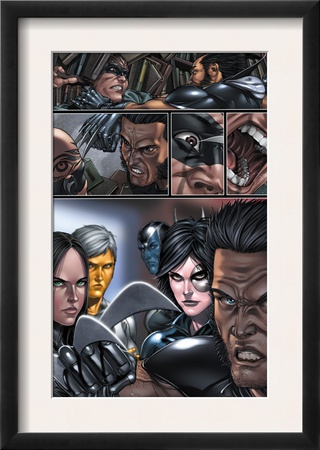 X-Force #8 Group: X-23, Wolverine And Domino by Mike Choi Pricing Limited Edition Print image