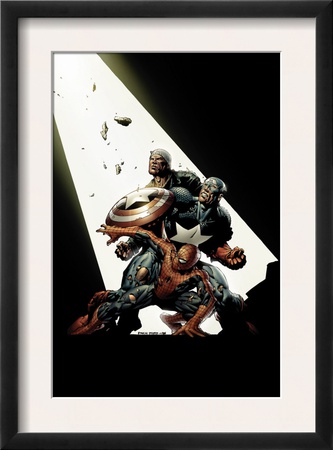 The New Avengers #2 Cover: Spider-Man, Captain America, Luke Cage by David Finch Pricing Limited Edition Print image