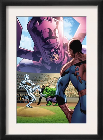 Marvel Adventures The Avengers #26 Cover: Silver Surfer And Galactus by Leonard Kirk Pricing Limited Edition Print image