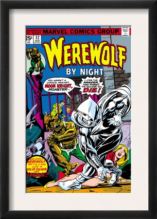 Werewolf By Night #32 Cover: Moon Knight And Werewolf By Night by Don Perlin Pricing Limited Edition Print image