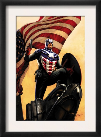 Captain America #34 Cover: Captain America by Steve Epting Pricing Limited Edition Print image
