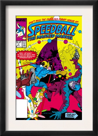 Speedball #1 Cover: Speedball Fighting by Steve Ditko Pricing Limited Edition Print image