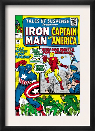 Tales Of Suspense #60 Cover: Iron Man, Captain America, Hawkeye And Assasin Fighting by Don Heck Pricing Limited Edition Print image
