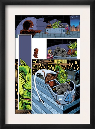 Marvel Monsters: Fin Fang Four #1 Group: Fin Fang Foom, Gorgilla, Elektro, Googam And Fantasticar by Roger Langridge Pricing Limited Edition Print image