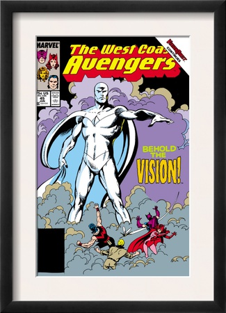 Avengers West Coast #45 Cover: Vision by John Byrne Pricing Limited Edition Print image