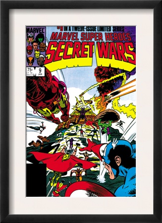 Secret Wars #9 Cover: Captain America, Iron Man, Thor, Hulk And Galactus by Mike Zeck Pricing Limited Edition Print image