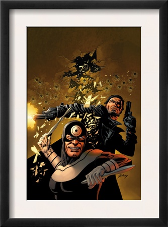 Punisher Vs. Bullseye #5 Cover: Punisher And Bullseye by Steve Dillon Pricing Limited Edition Print image