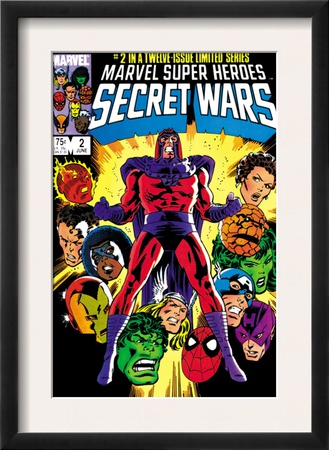 Secret Wars #2 Cover: Magneto, Hulk, Spider-Man, Thing, Iron Man And Thor by Mike Zeck Pricing Limited Edition Print image