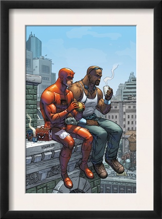 Marvel Team-Up #9 Cover: Daredevil, Cage And Luke by Scott Kolins Pricing Limited Edition Print image