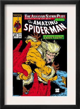 Amazing Spider-Man #324 Cover: Sabretooth And Spider-Man by Todd Mcfarlane Pricing Limited Edition Print image