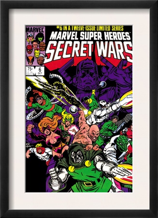 Secret Wars #6 Cover: Dr. Doom, Absorbing Man, Lizard, Doctor Octopus, Wrecker And Ultron by Mike Zeck Pricing Limited Edition Print image
