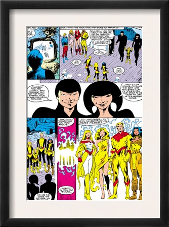 New Mutants Annual #2 Group: Magik, Magma, Cannonball, Moonstar And New Mutants by Alan Davis Pricing Limited Edition Print image