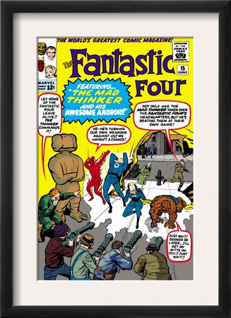The Fantastic Four #15 Cover: Mr. Fantastic by Jack Kirby Pricing Limited Edition Print image
