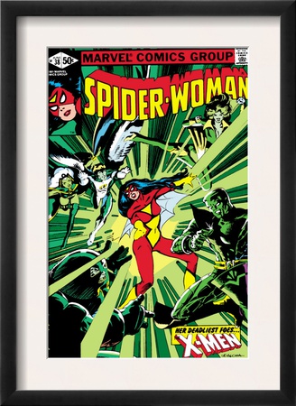 Spider-Woman #38 Cover: Spider Woman, Colossus, Juggernaut, Angel, Storm And X-Men by Steve Leialoha Pricing Limited Edition Print image