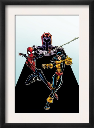 Spider-Girl #92 Cover: Spider-Girl, Shadowcat And Magneto by Ron Frenz Pricing Limited Edition Print image