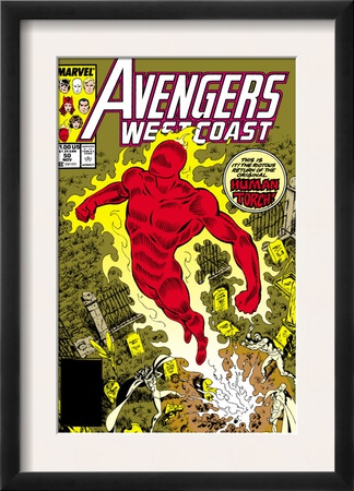 Avengers West Coast #50 Cover: Human Torch, Hammond And Jim by John Byrne Pricing Limited Edition Print image