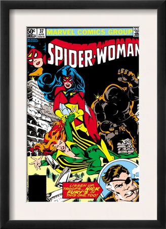 Spider-Woman #37 Cover: Spider Woman, Siryn, Juggernaut And Nick Fury by Steve Leialoha Pricing Limited Edition Print image