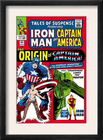 Tales Of Suspense #63 Cover: Iron Man, The Phantom, Captain America, Rogers And Steve by Don Heck Pricing Limited Edition Print image