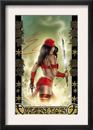Elektra #33 Cover: Elektra by Tom Fleming Pricing Limited Edition Print image