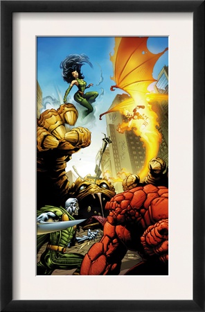 Fantatic Four: House Of M #1 Cover: Fantastic Four by Scot Eaton Pricing Limited Edition Print image