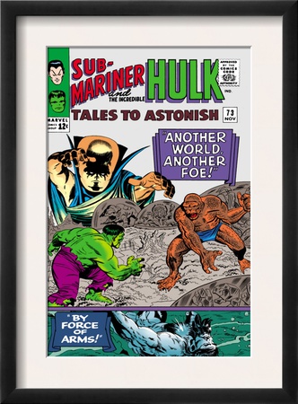 Tales To Astonish #73 Cover: Hulk And Uatu The Watcher by Vince Colletta Pricing Limited Edition Print image