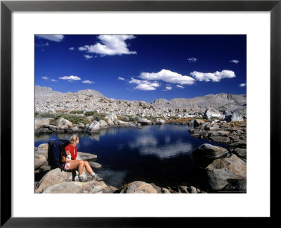 Hiker, Sierra Nevada Range, Ca by Mitch Diamond Pricing Limited Edition Print image
