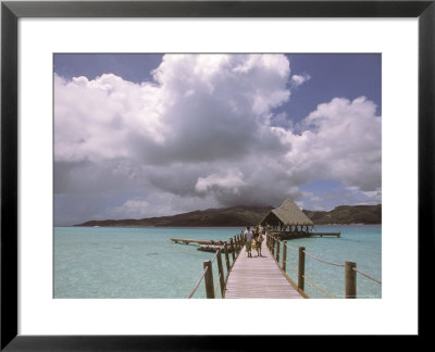 Pier, Taha'a Pearl Beach Resort, Taha'a by Alessandro Gandolfi Pricing Limited Edition Print image
