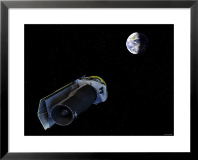 Spitzer Points Its High-Gain Antenna Towards The Earth For Downlinking And Uplinking Observations by Stocktrek Images Pricing Limited Edition Print image