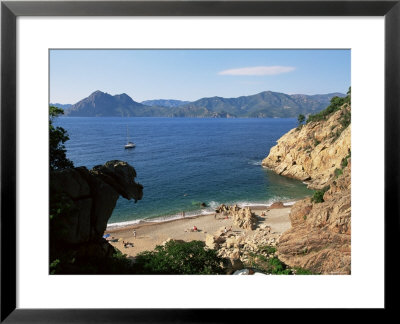 Beach Below Piana, Corsica, France, Mediterranean by Yadid Levy Pricing Limited Edition Print image
