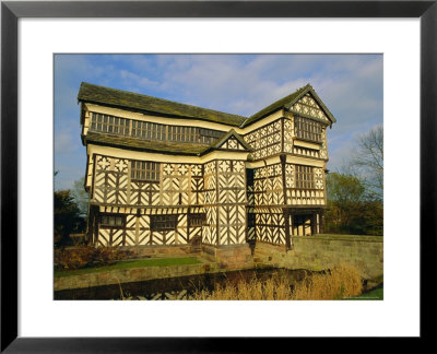 The 16Th Century Black And White Gabled House, Little Moreton Hall, Cheshire, England, Uk by Jonathan Hodson Pricing Limited Edition Print image