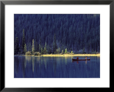 Fishing On Waterfowl Lake, Banff National Park, Canada by Janis Miglavs Pricing Limited Edition Print image