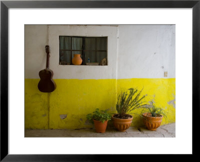 Exterior Wall, Mineral De Pozos, Guanajuato, Mexico by Julie Eggers Pricing Limited Edition Print image