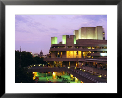 The National Theatre In The Evening, South Bank, London, England, Uk by Fraser Hall Pricing Limited Edition Print image