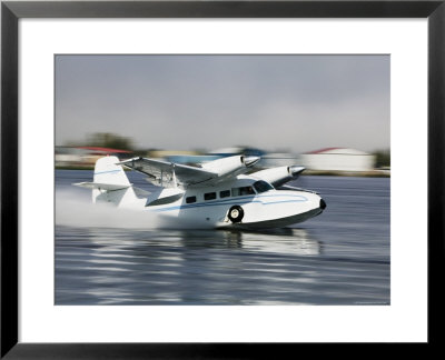 Float Plane Taking Off From Lake Hood, Anchorage, Alaska by Brent Winebrenner Pricing Limited Edition Print image
