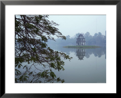 Pagoda In Centre Of Ho Hoan Kiem Lake by Dan Gair Pricing Limited Edition Print image