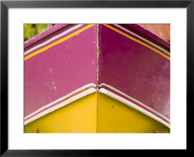Closeup Of A Colorful Boat, French Polynesia by Tim Laman Pricing Limited Edition Print image