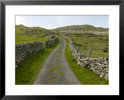 Country Road Lined With Stone Walls, Inishturk Island, County Mayo, Ireland by Pete Ryan Pricing Limited Edition Print image