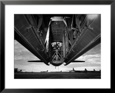 Bomb Bay Doors Of B36 Bomber, Part Of The Strategic Air Command Forces Stationed At Carswell Afb by Margaret Bourke-White Pricing Limited Edition Print image