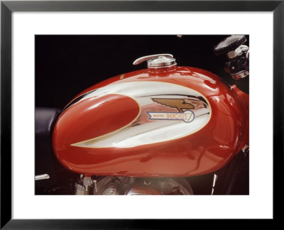 Close-Up Of A Ducati Gas Tank by Yale Joel Pricing Limited Edition Print image