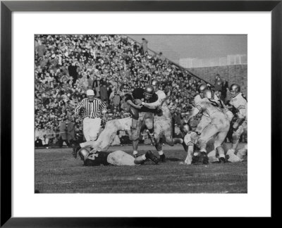 Navy Quaterback, George Welsh, Trying To Recover From Being Tackled, During Army-Navy Game by John Dominis Pricing Limited Edition Print image