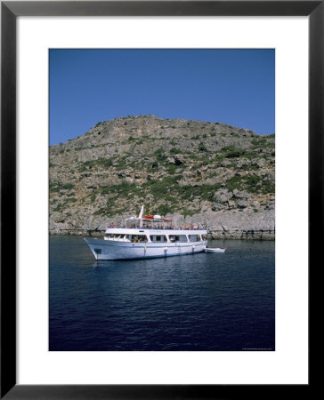 Boat Trippers, East Coast, Anthony Quinn's Bay, Rhodes, Greek Islands, Greece by Nelly Boyd Pricing Limited Edition Print image