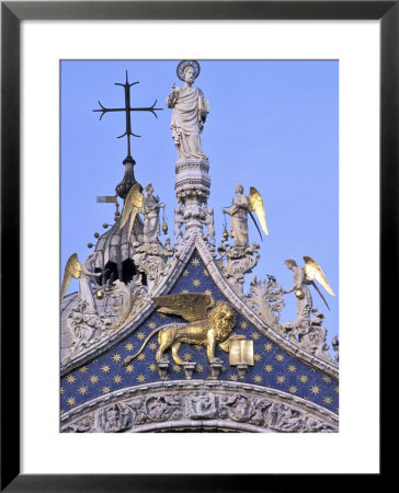 Detail Of St. Mark's Basilica, Piazza San Marco (St. Mark's Square), Venice, Veneto, Italy by Guy Thouvenin Pricing Limited Edition Print image