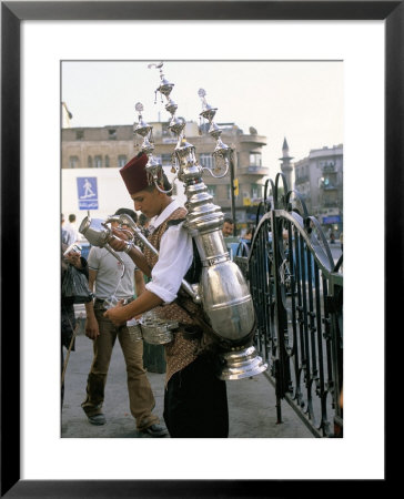 Tea Vendor At Souq Al-Hamidiyya, Old City's Main Covered Market, Damascus, Syria, Middle East by Alison Wright Pricing Limited Edition Print image