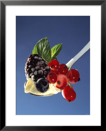 A Spoonful Of Berries And Vanilla Pudding by Gaby Bohle Pricing Limited Edition Print image