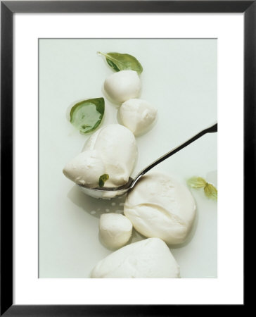 Mozzarella And Fresh Basil by Luzia Ellert Pricing Limited Edition Print image